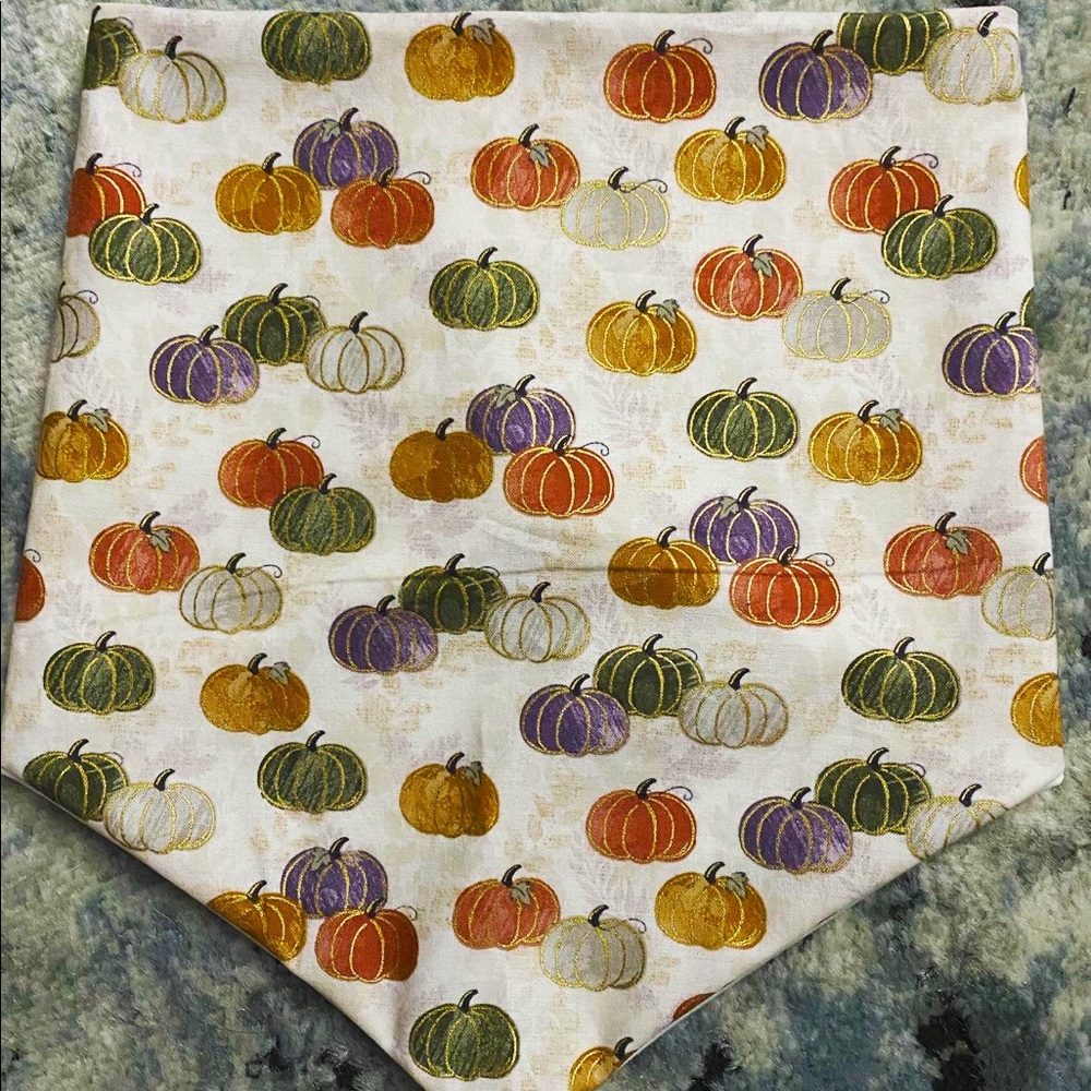 Metallic Pumpkin Pet Bandana